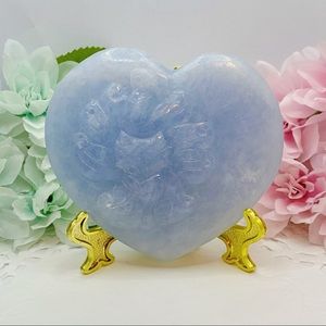 Nature Aquamarine Crystal Nine Tailed Fox 🦊 Heart